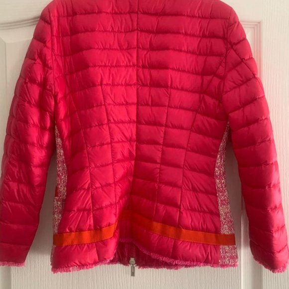 Authentic Moncler Pink Tweed Puffer Jacket XS - Picture 5 of 7
